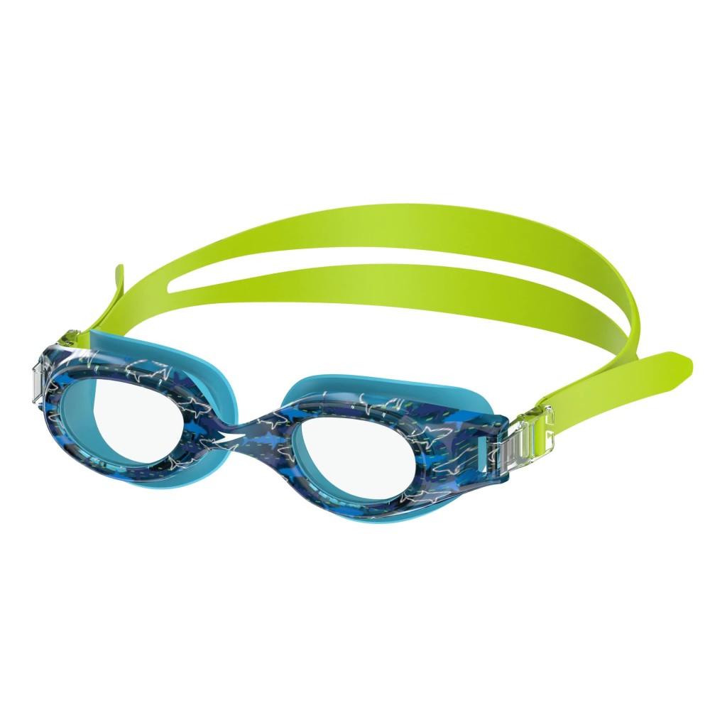 Speedo Unisexchild Swim Goggles Hydrospex Ages 614 Bachelor Button Sharksclear