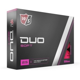 Wilson Staff Duo Soft Golf Balls 12 Pack Pink