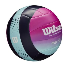 Wilson Avp Oasis Volleyball Bluepurple 18Panel Construction Butyl Rubber Bladder Faux Leather