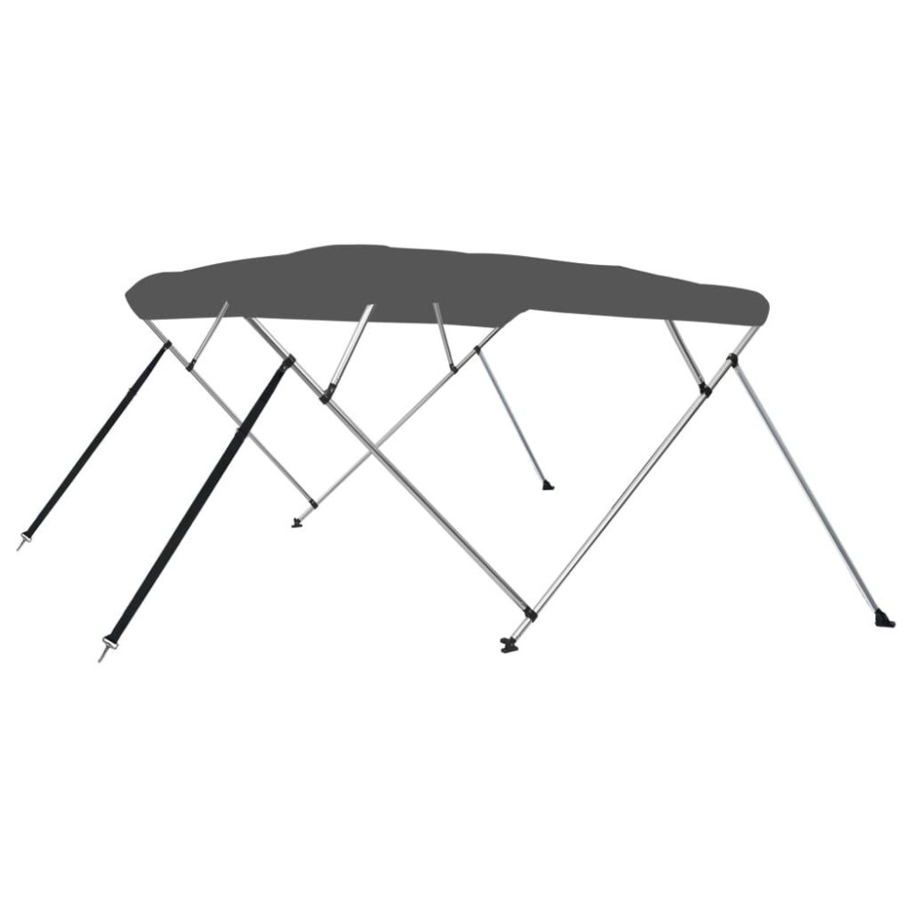 vidaXL 4 Bow Bimini Top Anthracite 95.7