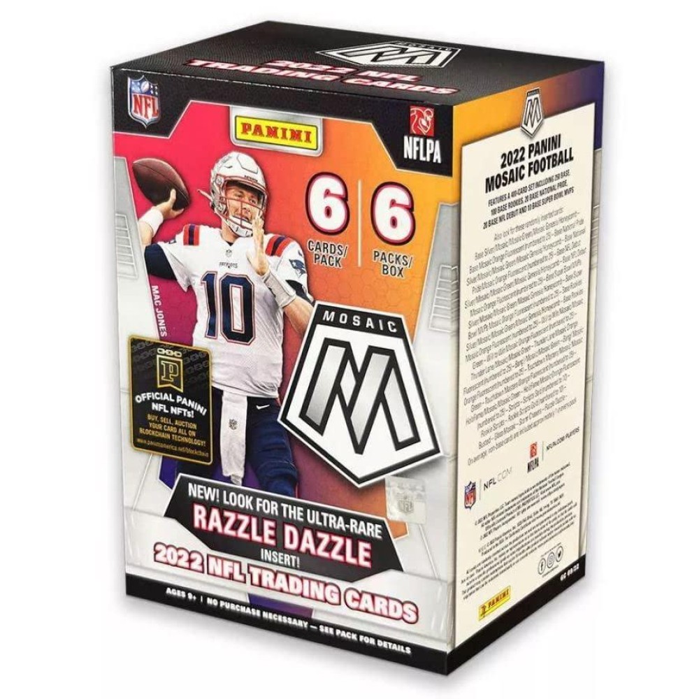 2022 Panini Mosaic Football Trading Cards Blaster Box 36 Cardsbox