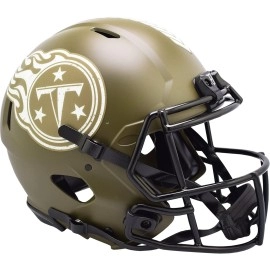 Tennessee Titans Helmet Riddell Authentic Full Size Speed Style Salute To Service