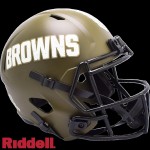 Cleveland Browns Helmet Riddell Replica Full Size Speed Style Salute To Service