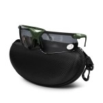 Xaegistac Shooting Glasses With Case Anti Fog Hunting Safety Glasses For Men Women Black Lensgreen Frame