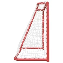 vidaXL Hockey Goal Red and White 183x71x122 cm Polyester