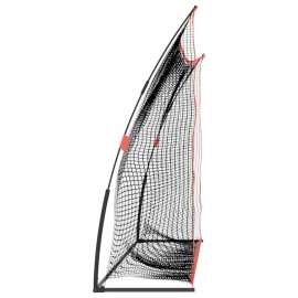 vidaXL Golf Practice Net Black and Red 305x91x213 cm Polyester