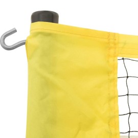 vidaXL Volleyball Net Yellow and Black 823x244 cm PE Fabric