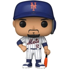 Francisco Lindor 78 Facsimile Signed Reprint Laser Autographed Funko Pop Baseball Mlb New York Mets Figurine With Protector C