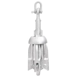 vidaXL Folding Anchor Silver 1.5 lb Malleable Iron