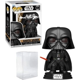 James Earl Jones Darth Vader 539 Facsimile Signed Reprint Laser Autographed Funko Pop Movies Star Wars Figurine With Protector