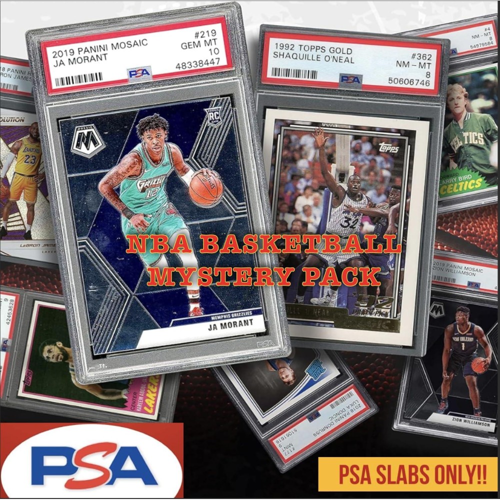 Generic Basketball Psa Only Graded 7 Guaranteed Mystery Hot Pack Bundle 5 Rookies 5 Vets With Bonus Legends Chase Card