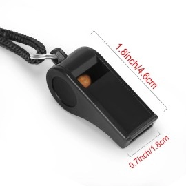 Fya Whistle Sports Whistle With Lanyard Very Loud Black Whistles Great For Coaches Referees Outdoor Sports