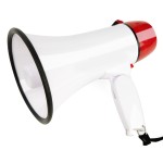 Mymealivos Portable Megaphone Bullhorn 20 Watt Power Megaphone Speaker Voice And Sirenalarm Modes With Volume Control And Strap