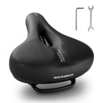 Rockbros Bike Seat Comfort Bike Saddle Mountain Bicycle Accessories For Men Women Soft Wide Bike Seat Cushion Dual Shock Absorbi