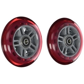 A Scooter Series Wheels with Bearings (set of 2) - Red