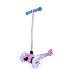 Peppa Pig Self Balancing Kick Scooter with Light Up Wheels, Extra Wide Deck, 3 Wheel Platform, Foot Activated Brake, 75 lbs Limit, Kids & Toddlers Girls or Boys, for Ages 3 and Up