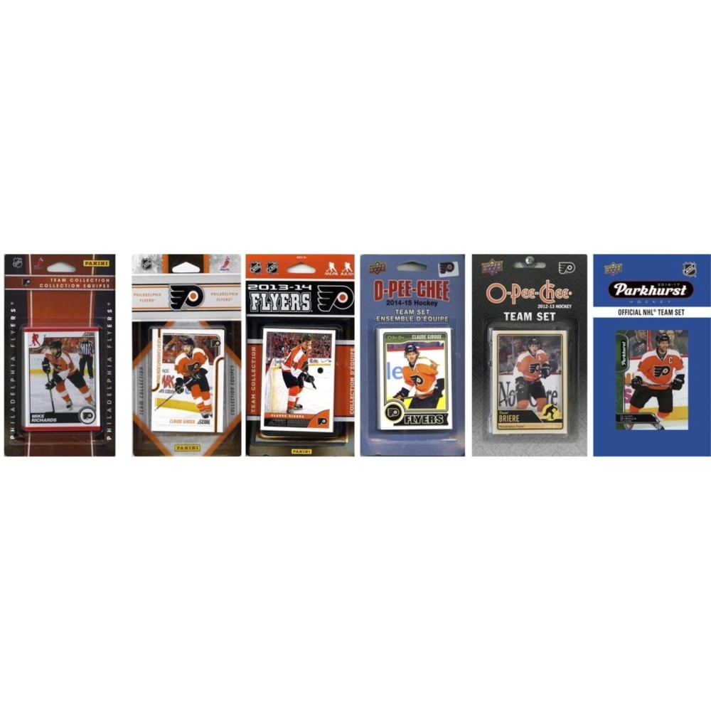 NHL Philadelphia Flyers 6 Different Licensed Trading Card Team Sets