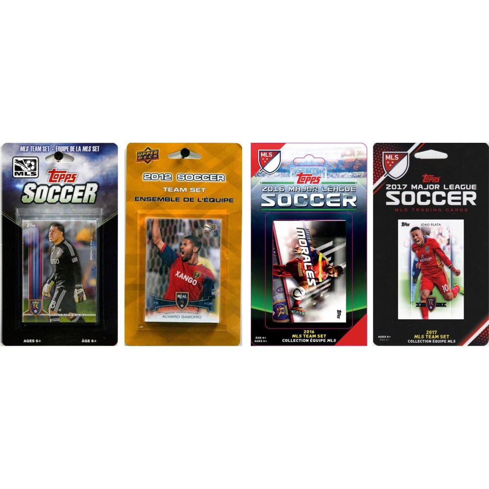 MLS Real Salt Lake 4 Different Licensed Trading Card Team Sets