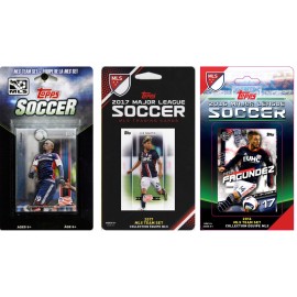 MLS New England Revolution 4 Different Licensed Trading Card Team Sets