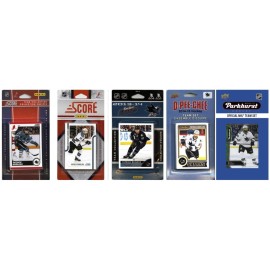NHL San Jose Sharks 5 Different Licensed Trading Card Team Sets