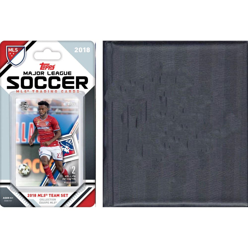 MLS FC Dallas Licensed 2018 Topps Team Set and Storage Album