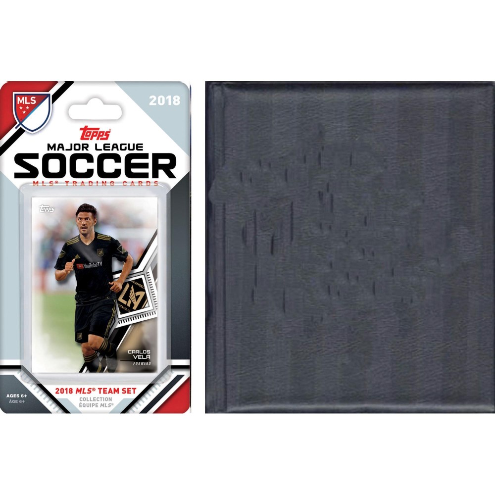 MLS Los Angeles FC Licensed 2018 Topps Team Set and Storage Album