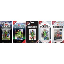 MLS Seattle Sounders 5 Different Licensed Trading Card Team Sets