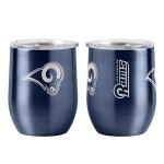 Boelter Brands NFL Los Angeles Rams Drink Tumbler Steel 16 Curved, Team Colors, One Size