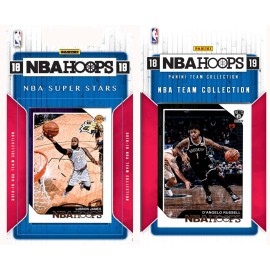 NBA Brooklyn Nets Licensed 2018-19 Hoops Team Set Plus 2018-19 Hoops All-Star Set
