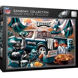 Masterpieces 1000 Piece Jigsaw Puzzle for Adults - NFL Philadelphia Eagles Gameday - 19.25