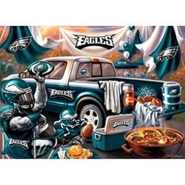 Masterpieces 1000 Piece Jigsaw Puzzle for Adults - NFL Philadelphia Eagles Gameday - 19.25