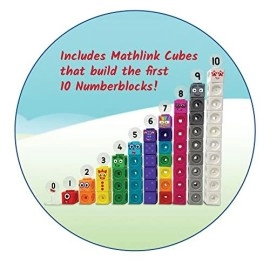 hand2mind Numberblocks MathLink Cubes 1-10 Activity Set, 30 Numberblocks Activities Linked to TV Episodes, 100 NumberBlocks Cubes, Numberblocks Toys, Math Cubes, Stem Toys, Homeschool Supplies