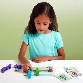 hand2mind Numberblocks MathLink Cubes 1-10 Activity Set, 30 Numberblocks Activities Linked to TV Episodes, 100 NumberBlocks Cubes, Numberblocks Toys, Math Cubes, Stem Toys, Homeschool Supplies