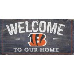 Cincinnati Bengals Sign Wood 6X12 Welcome To Our Home Design Special Order