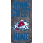 Colorado Avalanche Sign Wood 6X12 Home Sweet Home Design Special Order