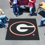 Fanmats Ncaa Novelty Starter Mat Size 5 X 6 Ncaa Team Georgia G Logo On Black