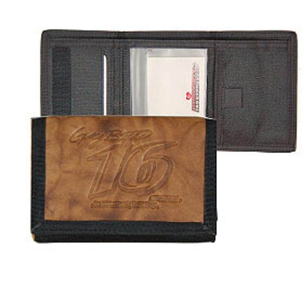 Greg Biffle Wallet Trifold Leathernylon Embossed Co