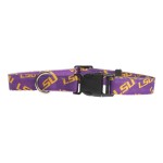 Lsu Tigers Pet Collar Size S