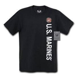 Licensed Military Tee Marines Black M