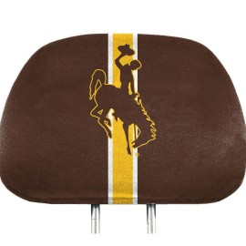 University Of Wyoming 2 Piece Full Color Headrest Cover Set