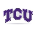 Tcu Horned Frogs Pennant Shape Cut Logo Design