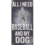 Chicago White Sox Sign Wood 6X12 Baseball And Dog Design Special Order