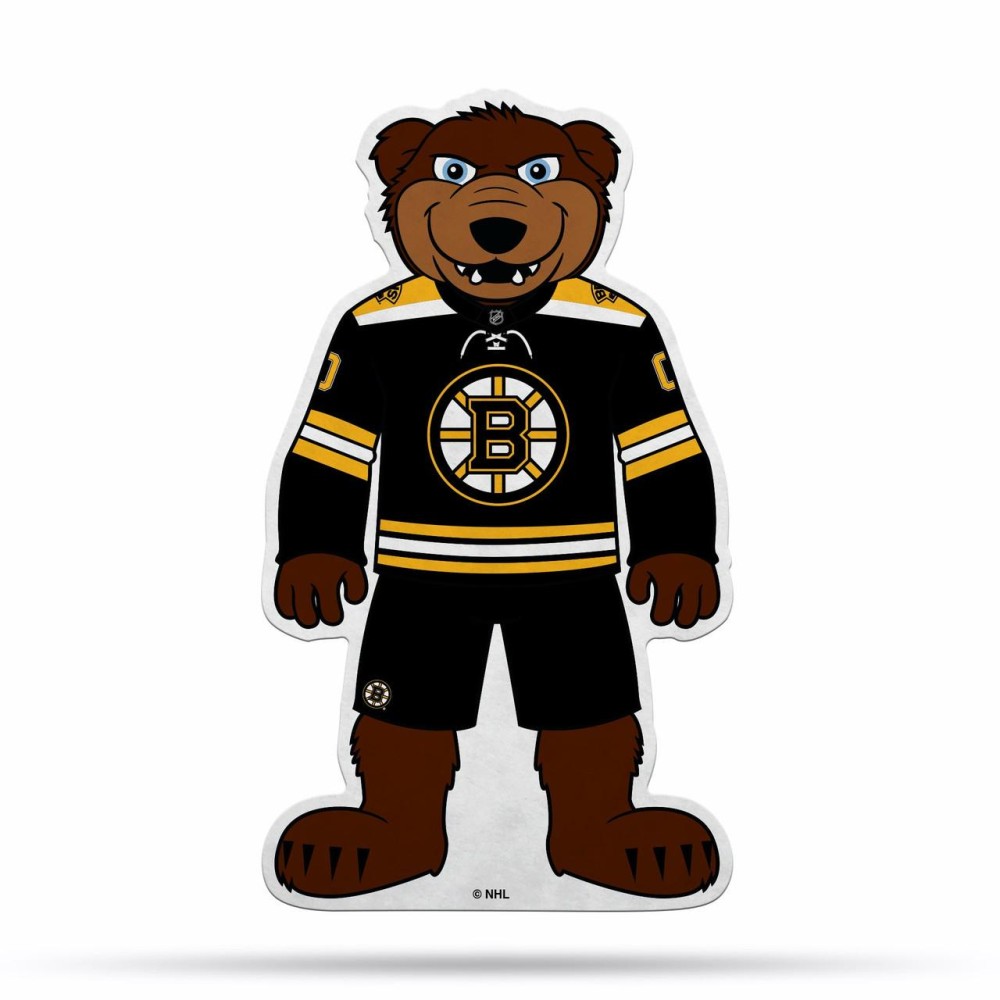 Boston Bruins Pennant Shape Cut Mascot Design