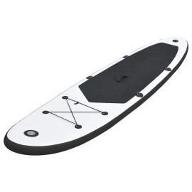 Vidaxl Inflatable Stand Up Paddle Board Set Black And White