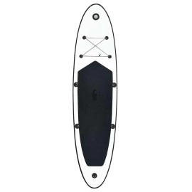 Vidaxl Inflatable Stand Up Paddle Board Set Black And White