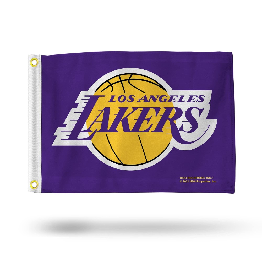 Los Angeles Lakers Flag 12X17 Striped Utility