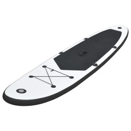 Vidaxl Inflatable Stand Up Paddleboard Set Black And White