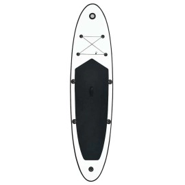 Vidaxl Inflatable Stand Up Paddleboard Set Black And White