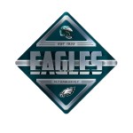 Philadelphia Eagles Sign Metal Diamond Shape