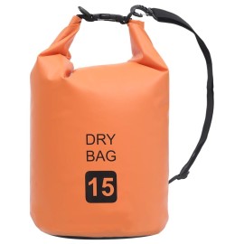 Vidaxl Dry Bag Orange 4 Gal Pvc